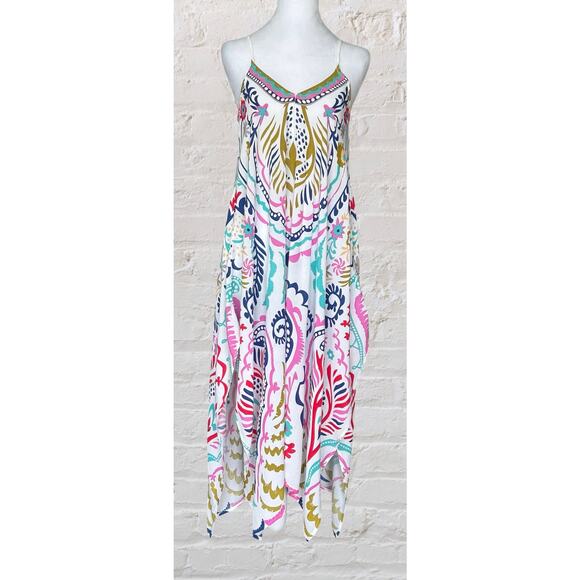 By The Sea Beach Cover up Resort Midi Dress S M L Summer Boardwalk Boho Chic - Picture 1 of 9
